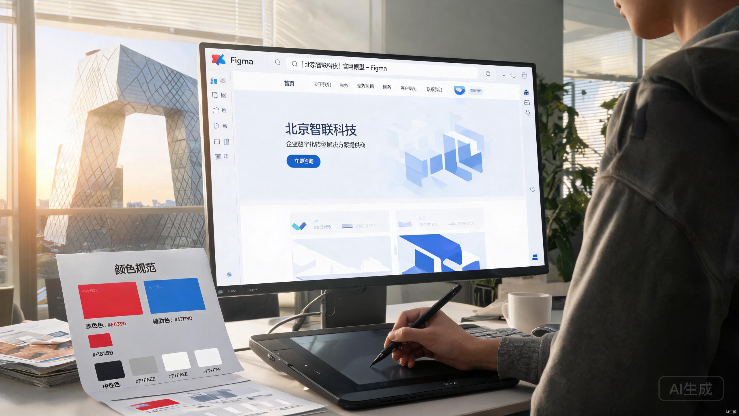 国风雅致企业官网设计 - 北京智联科技案例